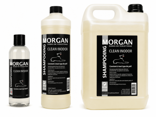 Shampooing Clean inodor disponible en 250ml, 1L et 5L