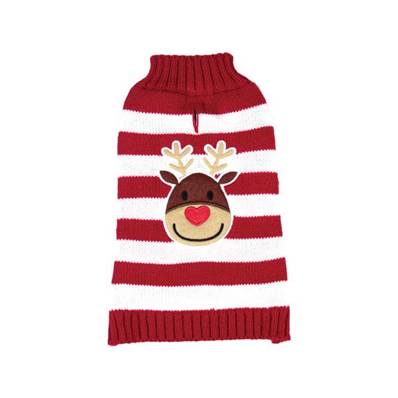 PULL RAYE RENNE DE NOEL T30cm