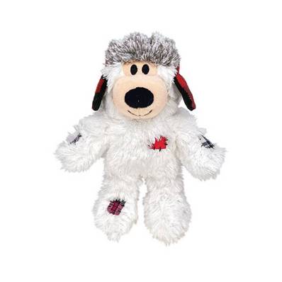 KONG HOLIDAY WILD KNOTS BEAR COLORIS ASSORTIS SM/MD 17,78CM-102G