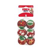 KONG HOLIDAY SQUEAKAIR® BALLS 6-PK SM 5,08CM-23G