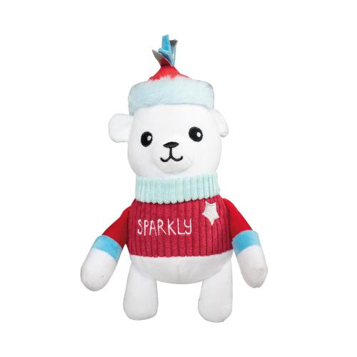 PELUCHE OURS DE NOEL 19X24CM