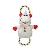 PELUCHE LICORNE DE NOEL AVEC CORDE 36CM