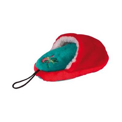 PELUCHE MULE ROUGE SONORE 18 CM