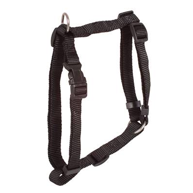 >HARNAIS NYLON "ESSENTIEL" NOIR 10mm x 30/50 cm