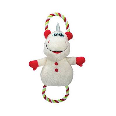 PELUCHE LICORNE DE NOEL AVEC CORDE 36CM