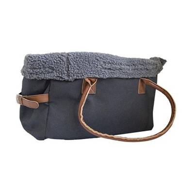 SAC LOULOU GRIS 45X25CM H28CM