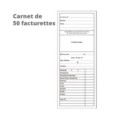 Carnet 50 facturettes