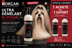 Ultra Démêlant Bi-phasé MORGAN 1L + Offre de lancement 1 acheté = 1 offert