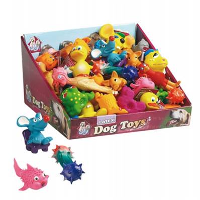 présentoir de 40 jouets latex taille (3 à 7cm)