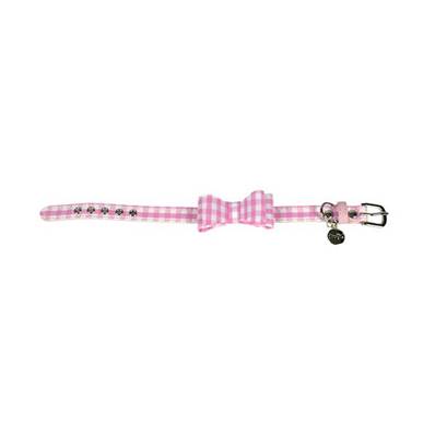 COLLIER VICHY ROSE T40 28,5-36CM X20 MM