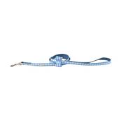 LAISSE VICHY BLEU CLAIR 1,2M X15MM