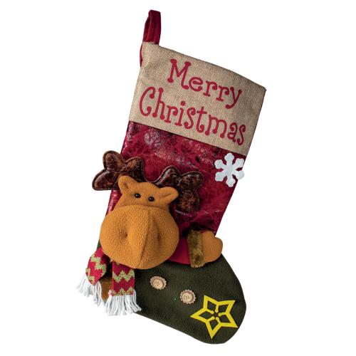 CHAUSSETTE DE NOEL RENNE 46CM