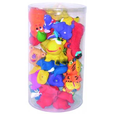 Lot de 24 jouets latex taille de 5 à 12cm