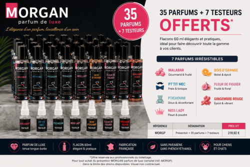 Parfum de Luxe MORGAN – 35 parfums + 7 testeurs