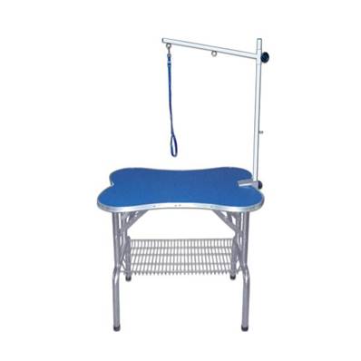 TABLE PLIANTE "OS" POTENCE SIMPLE PLATEAU 80x55cm BLEU h78cm