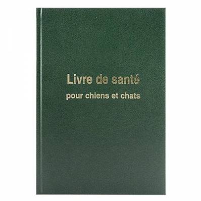 Livre de santé pour chiens et chats