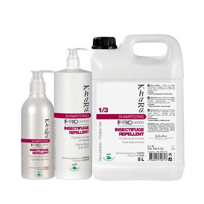 Shampooing insectifuge disponible en 250ml et 5L