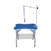 TABLE PLIANTE "OS" POTENCE SIMPLE PLATEAU 80x55cm BLEU h78cm