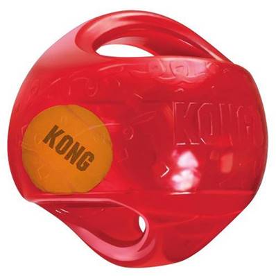 KONG JUMBLER FOOTBALL L-XL COLORIS VARIES DIAM 18CM-661G