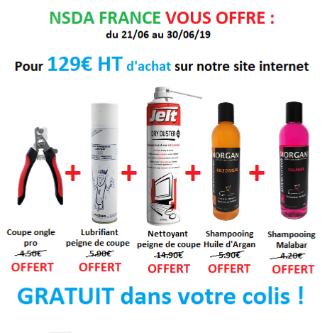 Pour 129€ d'achat vous avez 5 produits offerts valeur :