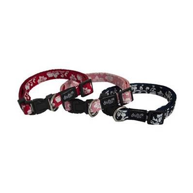 COLLIER CHIEN TAHITI M 30-45CM X 16MM ROUGE