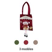 SAC DE NOEL BONHOMME DE NEIGE 19CM