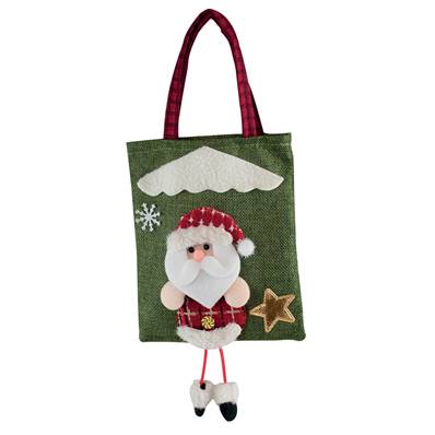 SAC DE NOEL PÈRE NOEL 19CM