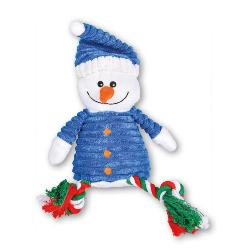 PELUCHE BONHOMME DE NEIGE DE NOEL CORDE SONORE 45CM
